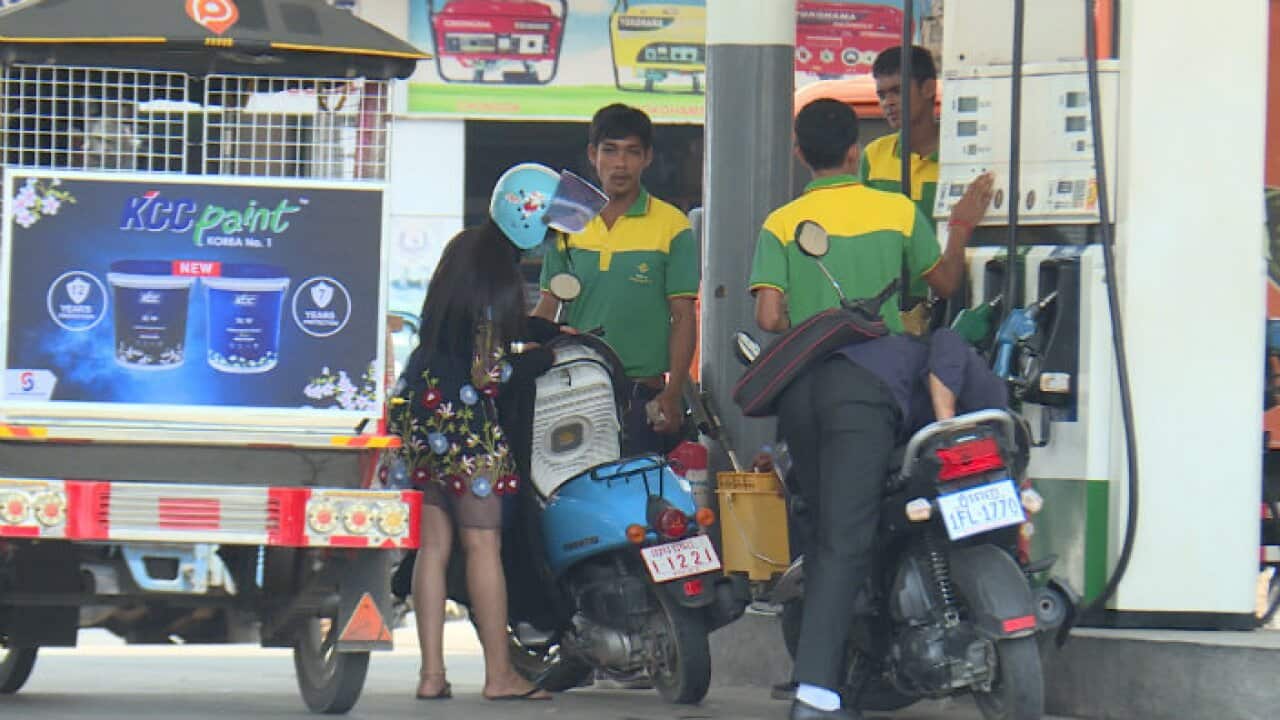 Petrol Station in Phnom Penh