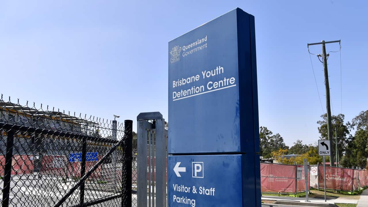 The entry to the Brisbane Youth Detention Centre in Brisbane.