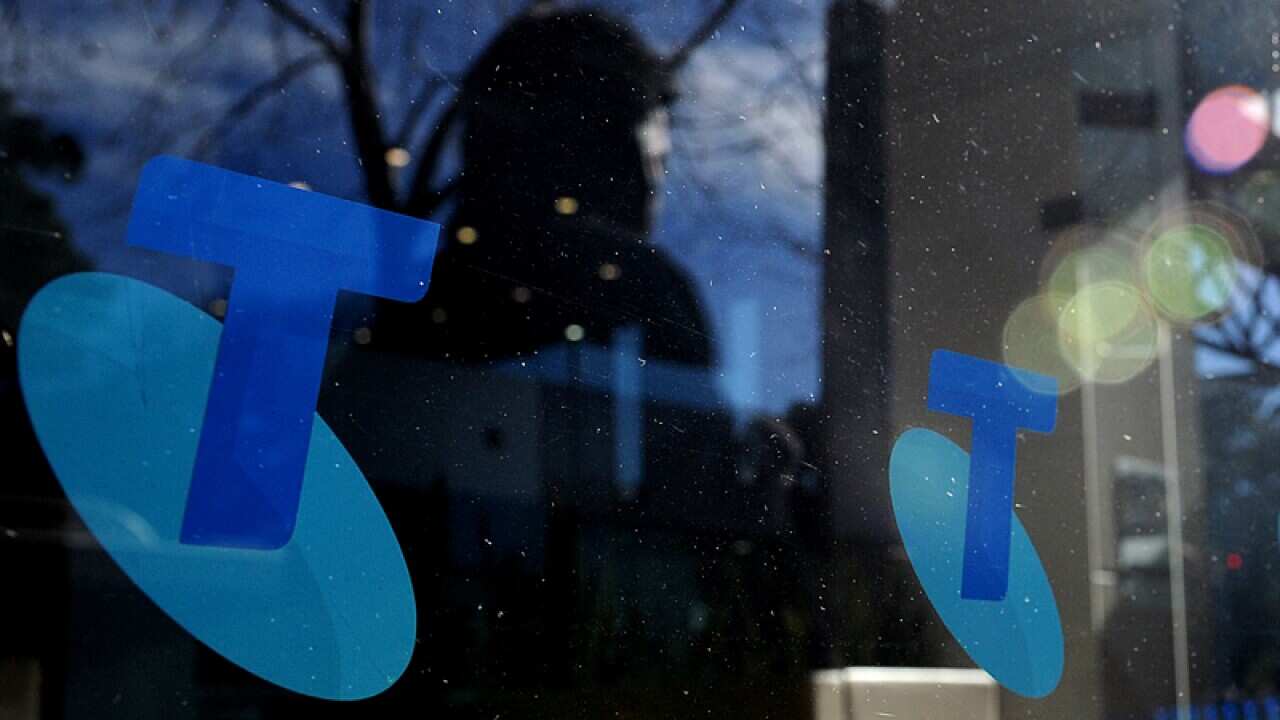 Signage at a Telstra store in Sydney