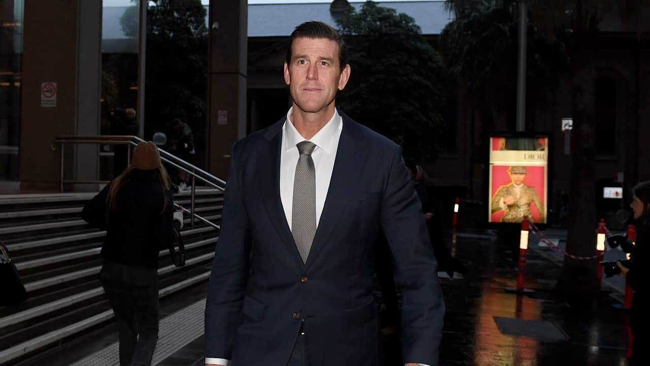 Ben Roberts-Smith leaves the Federal Court in Sydney on Thursday, 10 June, 2021.