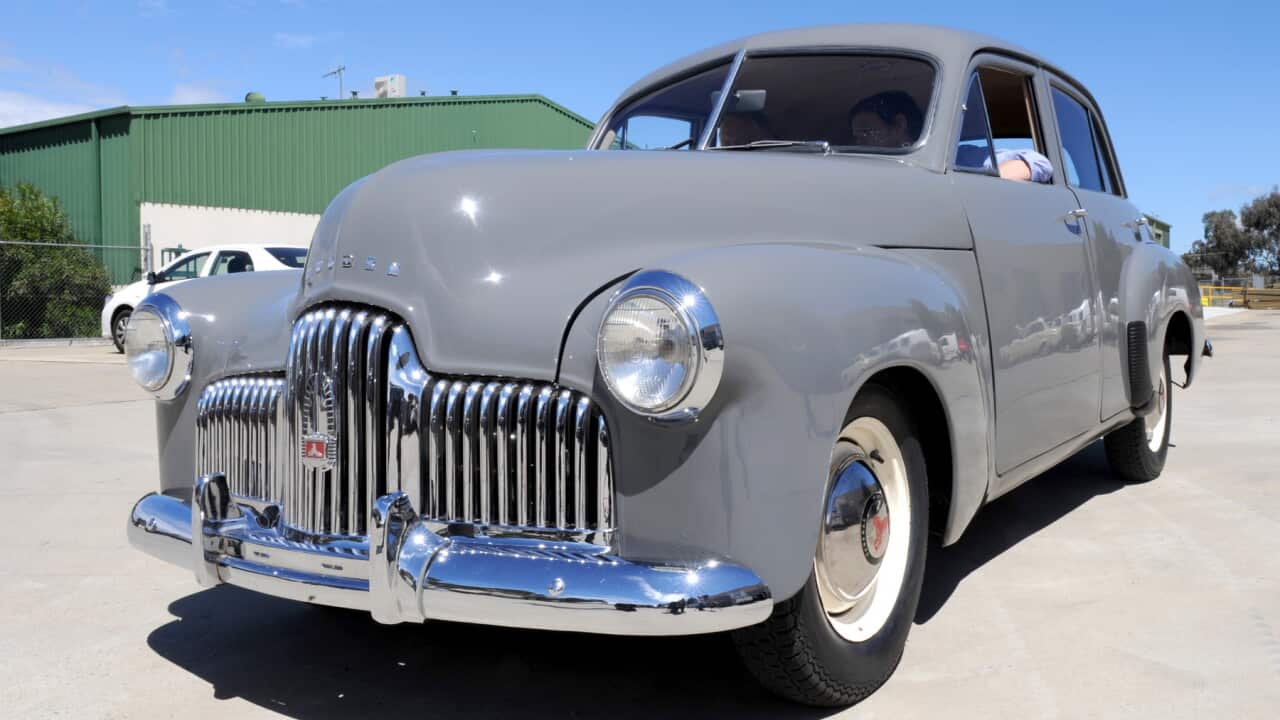 The first Holden car sold in Australia at the National Museum in Canberra in 2011