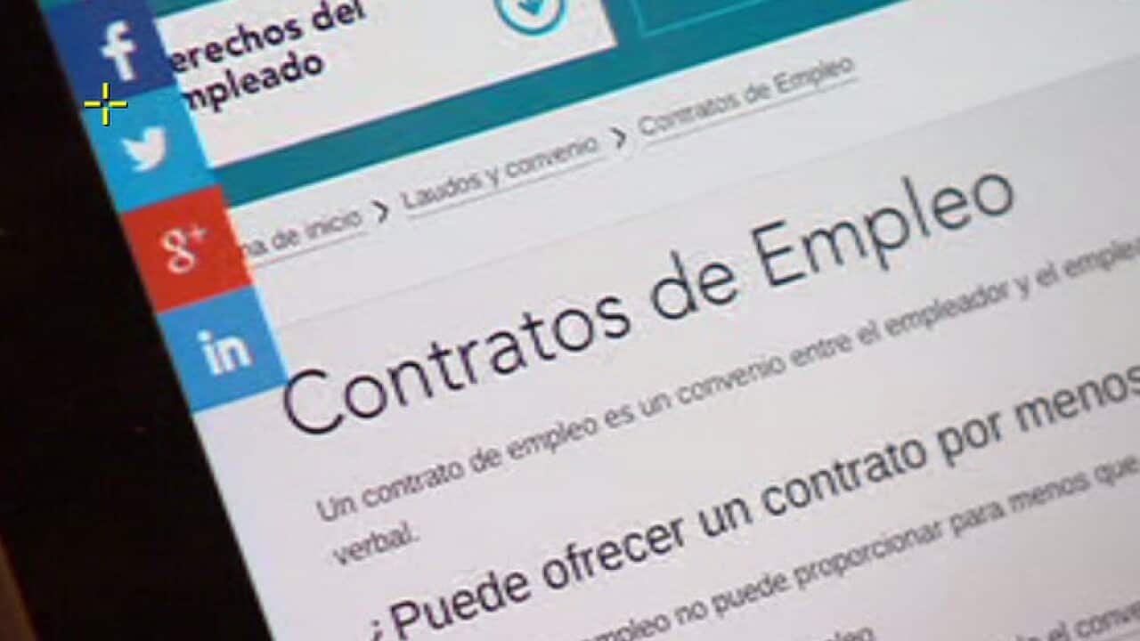 A translated form on workplace laws