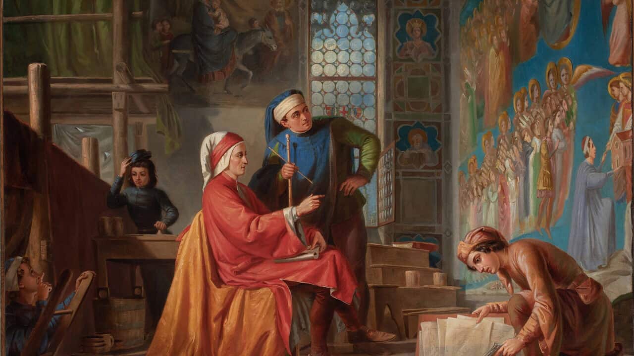 Dante Visits Giotto In The Scrovegni Chapel
