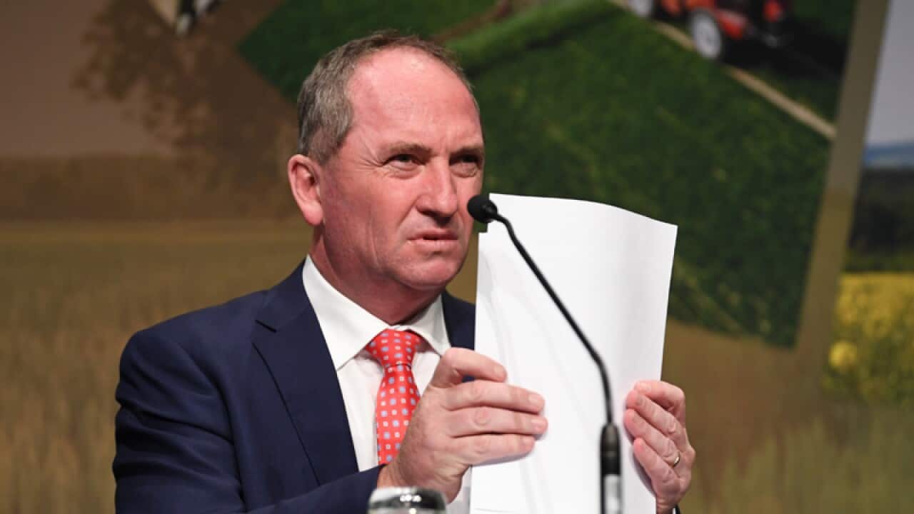 Agriculture Minister Barnaby Joyce