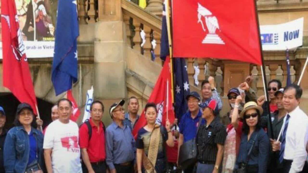Lao communities protest against Lao government at ASEAN-Australia Summit March 2018