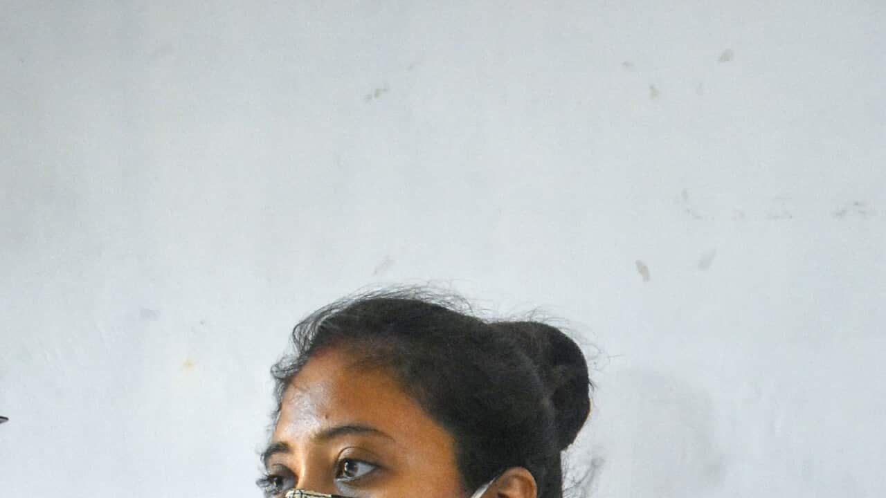 (7/3/2021) A women receives a dose of COVISHIELD vaccine, a coronavirus disease (COVID-19) vaccine during a vaccination drive in Kolkata. (Photo by Sudipta Das / Pacific Press/Sipa USA)