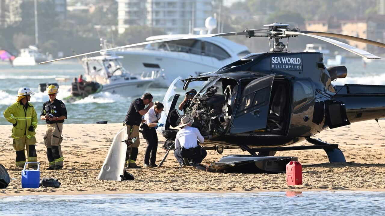 HELICOPTER COLLISION GOLD COAST