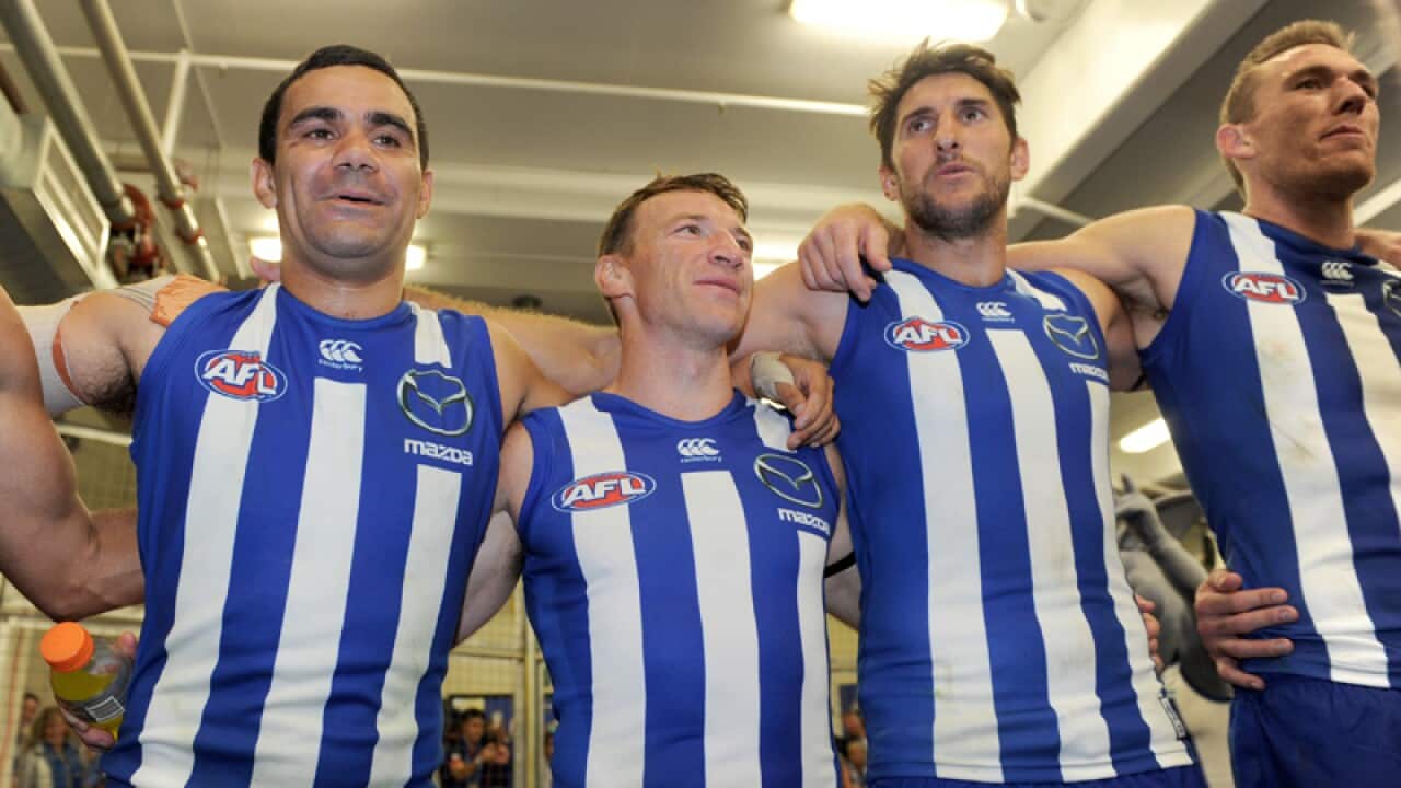 Kangaroos celebrate