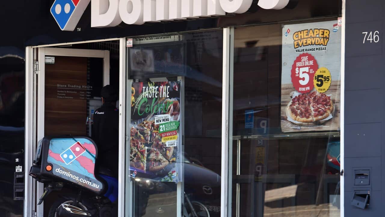 A Domino's Pizza store is seen in Sydney