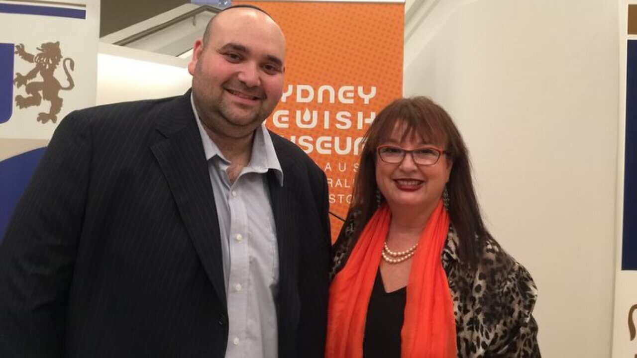 Joshua Levi AJN with Nitza Lownestein