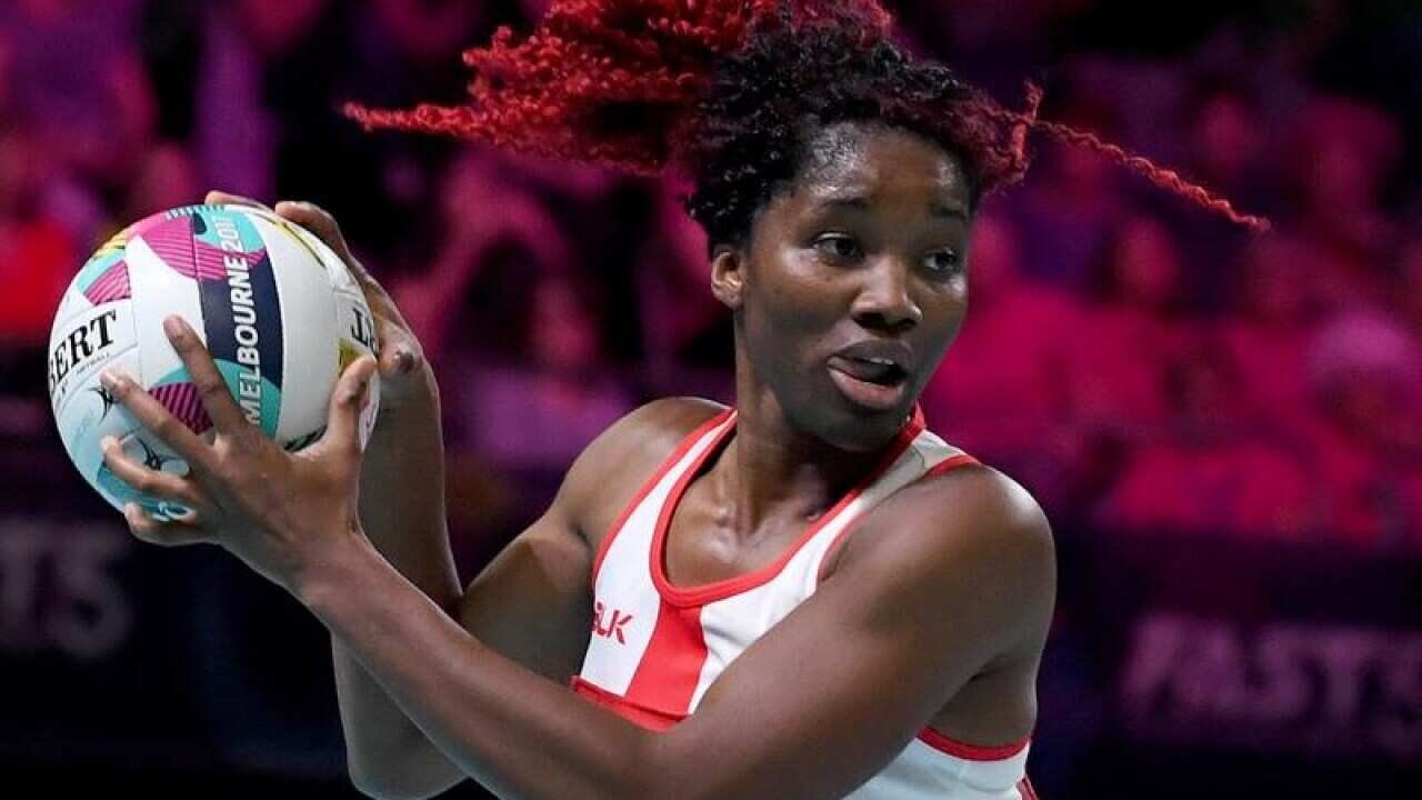 Ama Agbeze of England in action