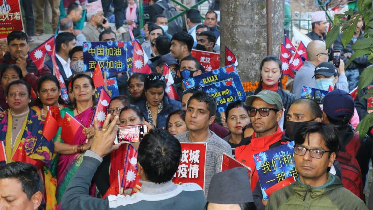 Campaign against corona virus in Nepal.