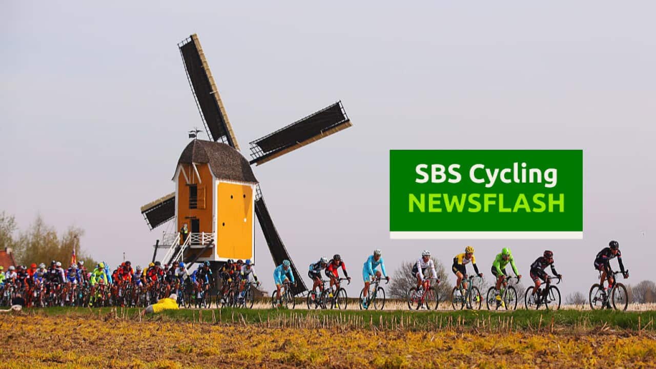 MAASTRICHT, NETHERLANDS - APRIL 20: The breakaway group in action during the 49th edition of the Amstel Gold Race on April 20, 2014 in Maastricht, Netherlands. The 251km route from Maastricht to Valkenburg, sees riders tackling 34 climbs on the way to the finish. (Photo by Bryn Lennon - Velo/Getty Images)