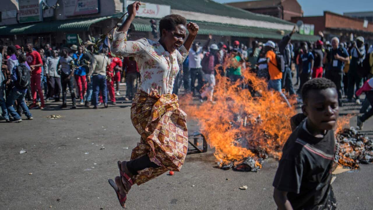 Protests erupt in Zimbabwe following the election
