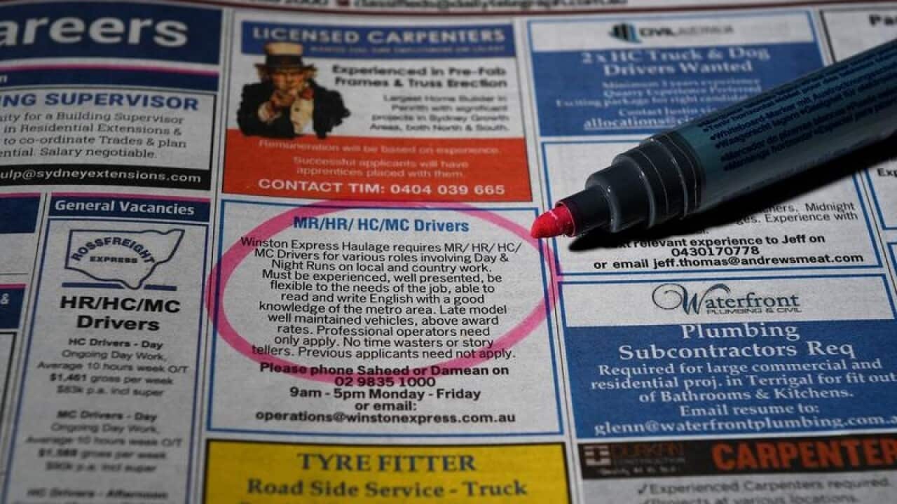 Job classified advertisements