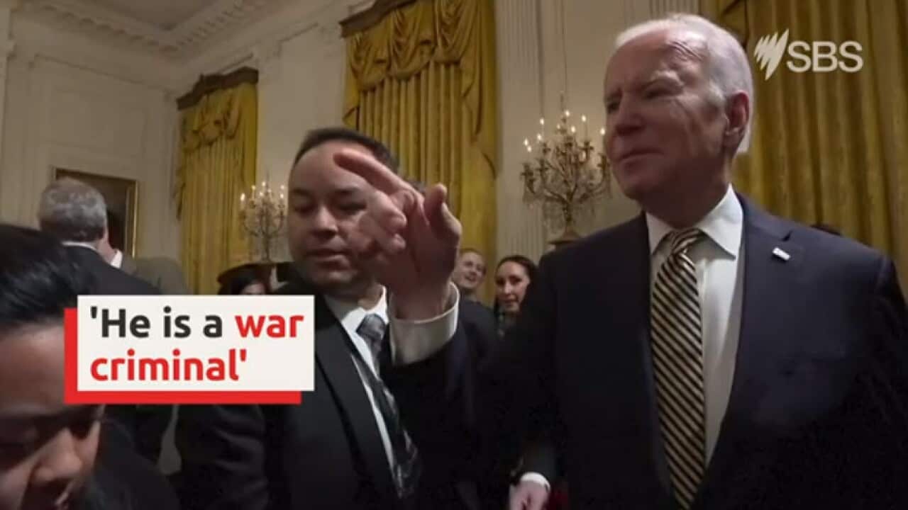 Joe Biden labels Vladimir Putin a 'war criminal'