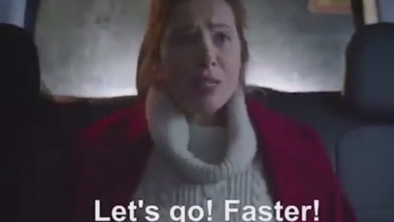 A photo from one of the Russian election ads. 