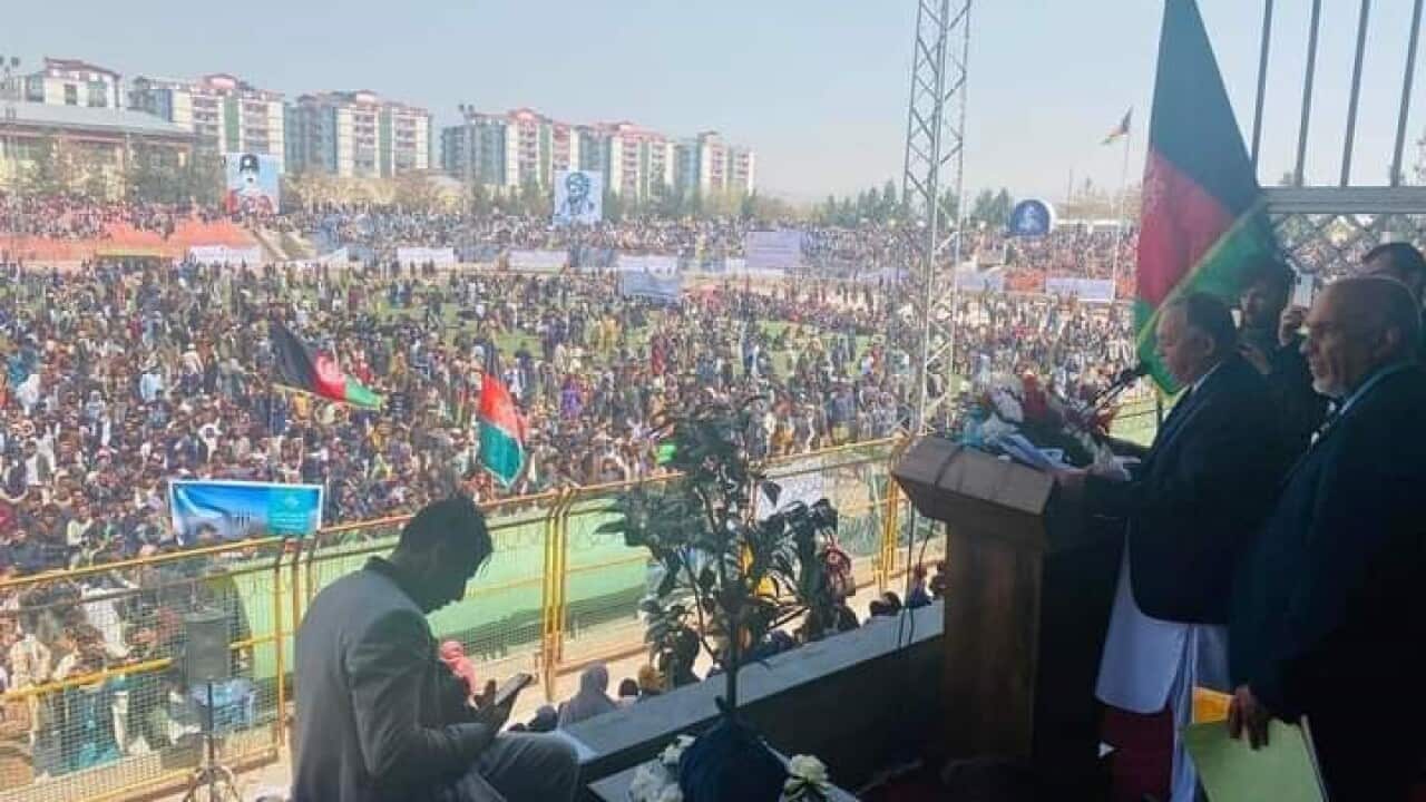 Public gathering for peace in Kabul