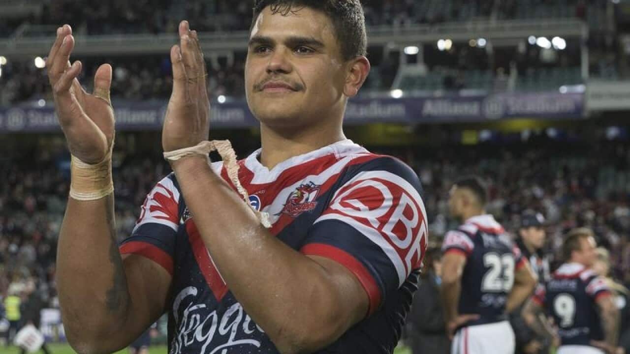 A file image of Sydney Roosters player Latrell Mitchell