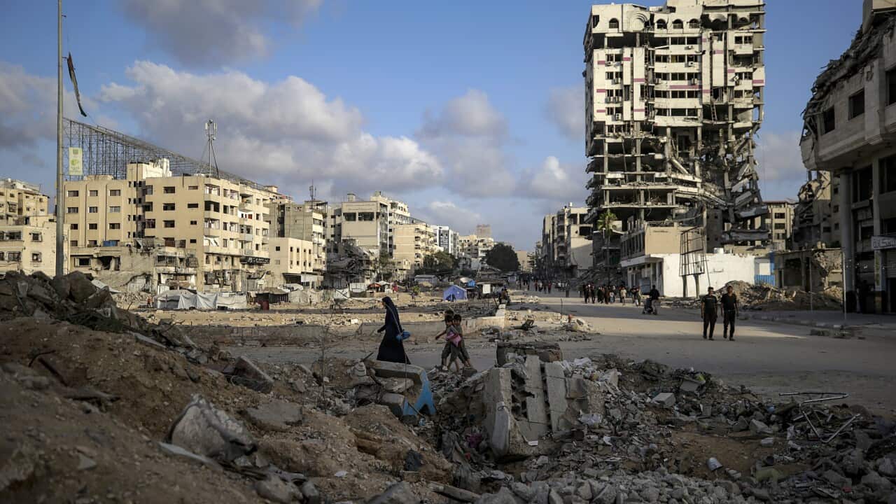 Al Remal neighborhood in Gaza City on October 5, 2025.