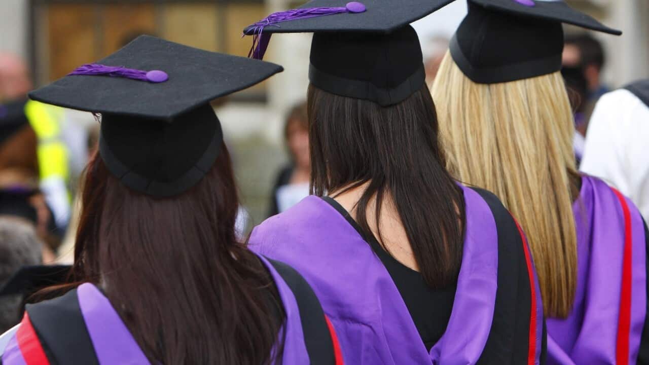 File image of university graduates.