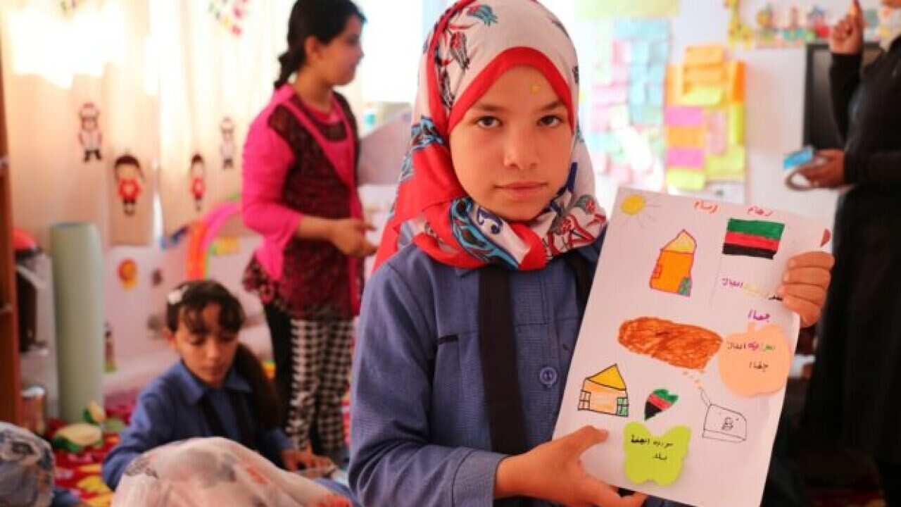 The school in Mafrak, Syria