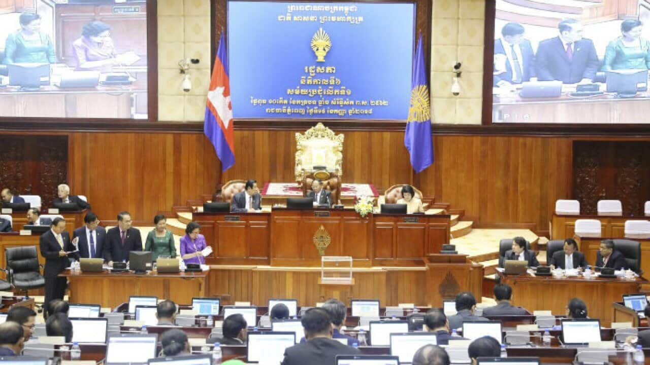 Cambodia National Assembly meeting September 2018