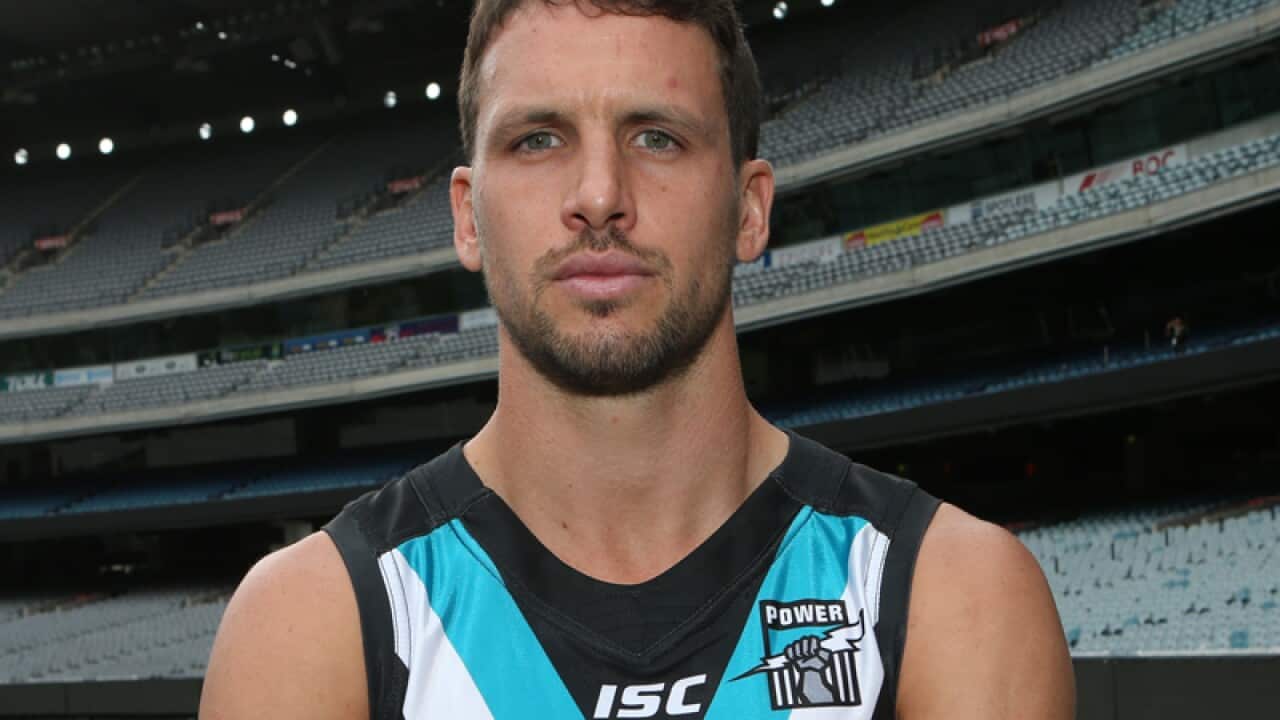 Port Adelaide captain, Travis Boak