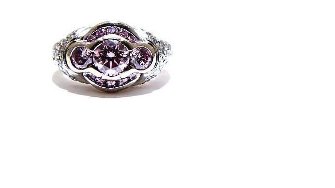 Stolen pink diamond ring