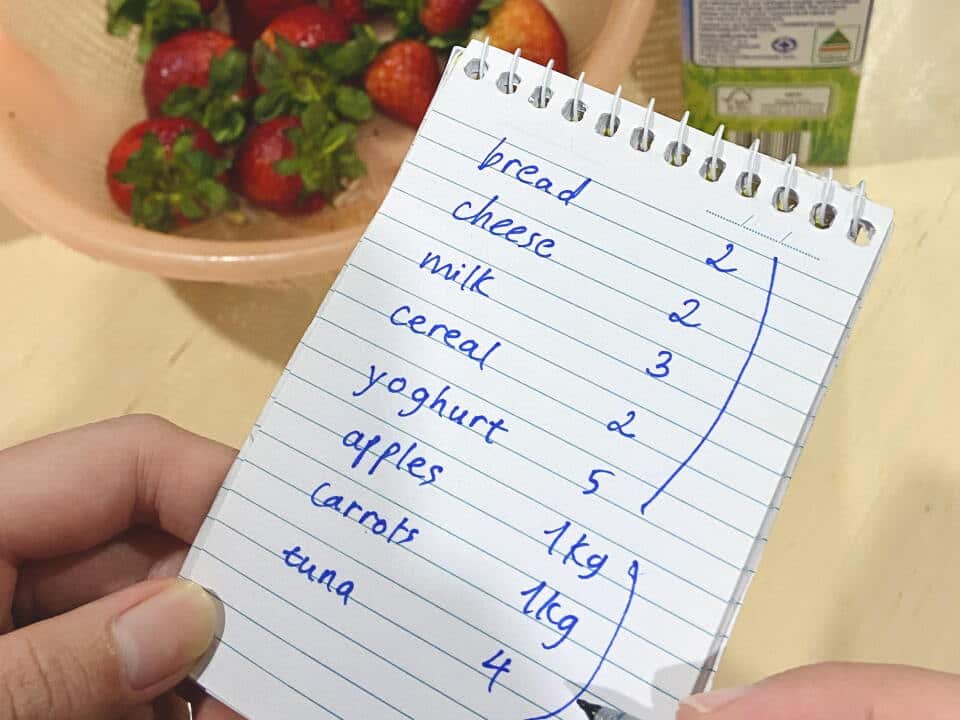 Shopping list