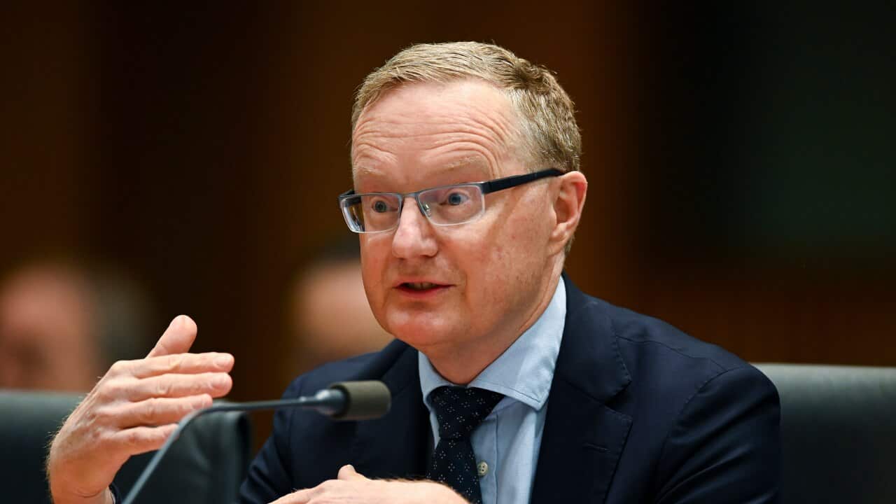 Governor of the Australian Reserve Bank (RBA) Philip Lowe speaks during a hearing of the House Economic Committee at Parliament House in Canberra, Friday, August 9, 2019. (AAP Image/Lukas Coch) NO ARCHIVING