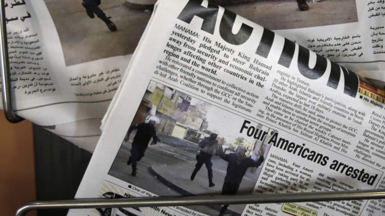 Local newspapers showing the story.
