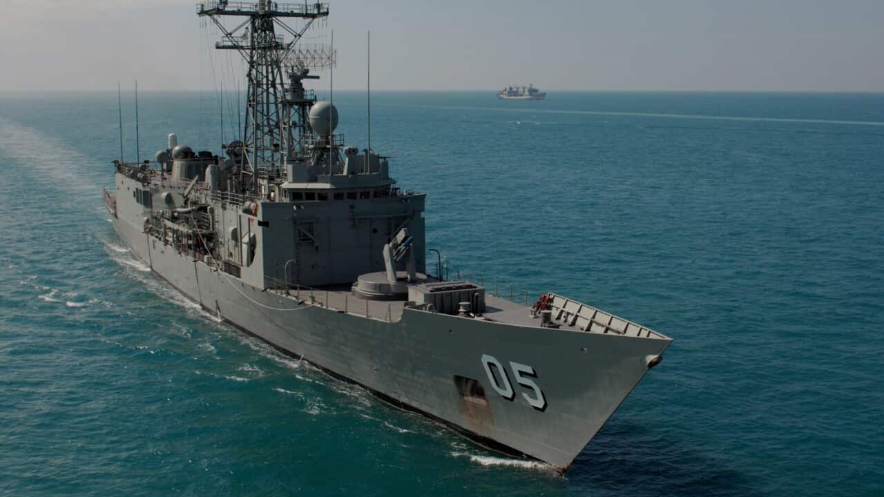 HMAS Melbourne off the coast of Darwin during Exercise Kakadu.