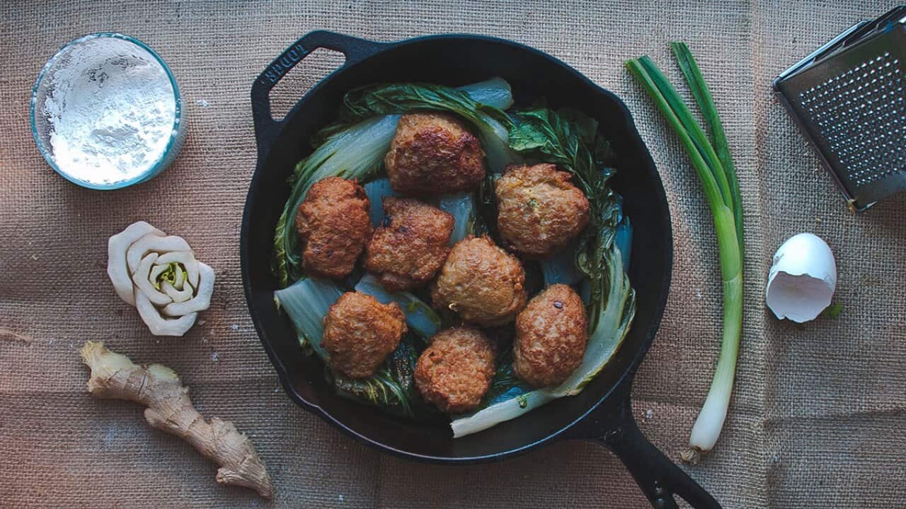 Shanghainese lion’s head meatballs (shi zi tou)