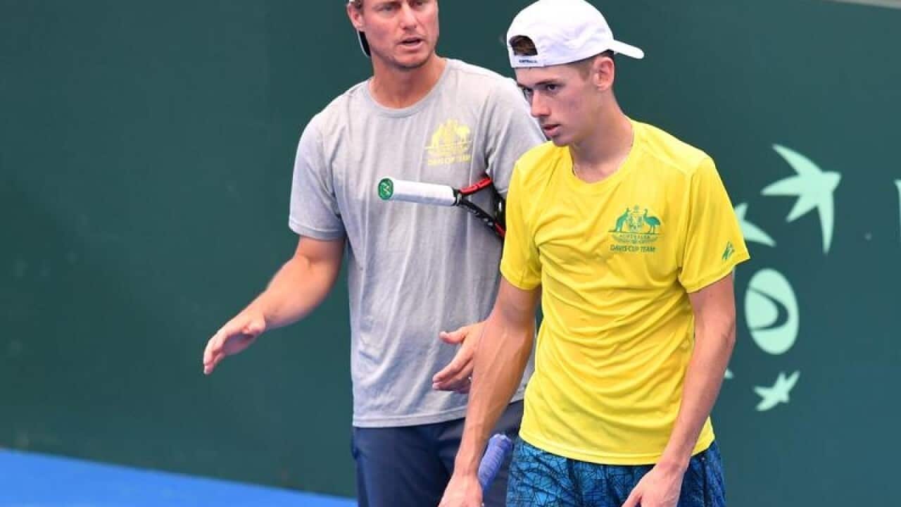 Lleyton Hewitt and Alex de Minaur.