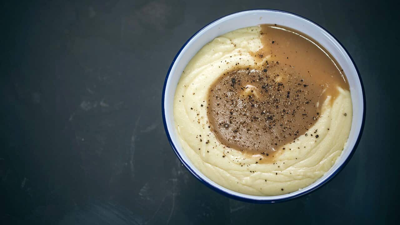 Mashed potato and gravy