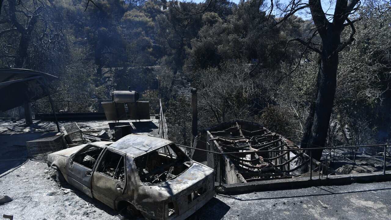APTOPIX Greece Wildfire