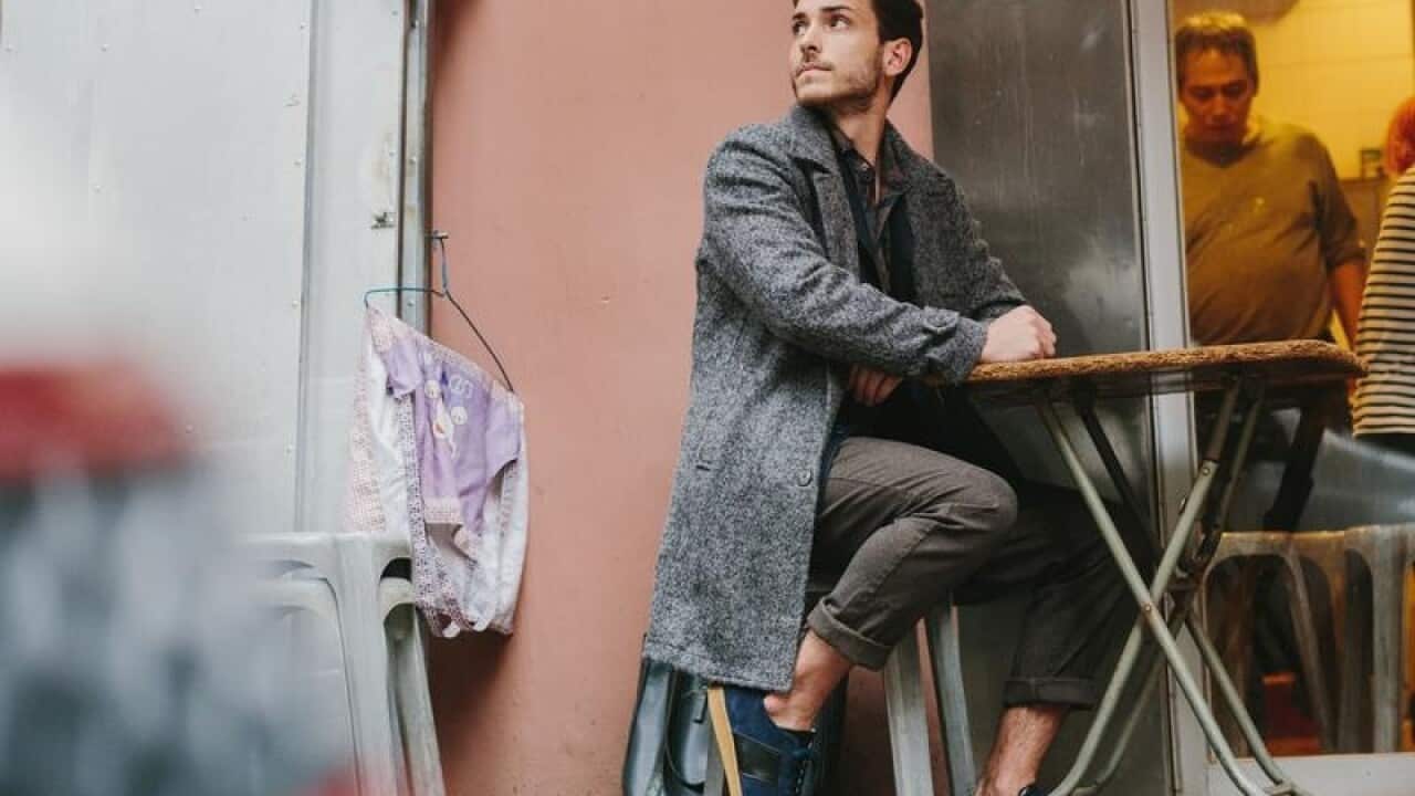 A look from Christian Kimber's range of menswear.