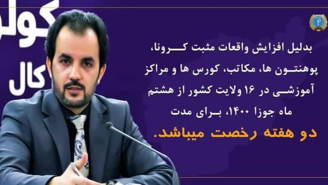 Closure of schools due to increase in coronavirus cases in Afghanistan