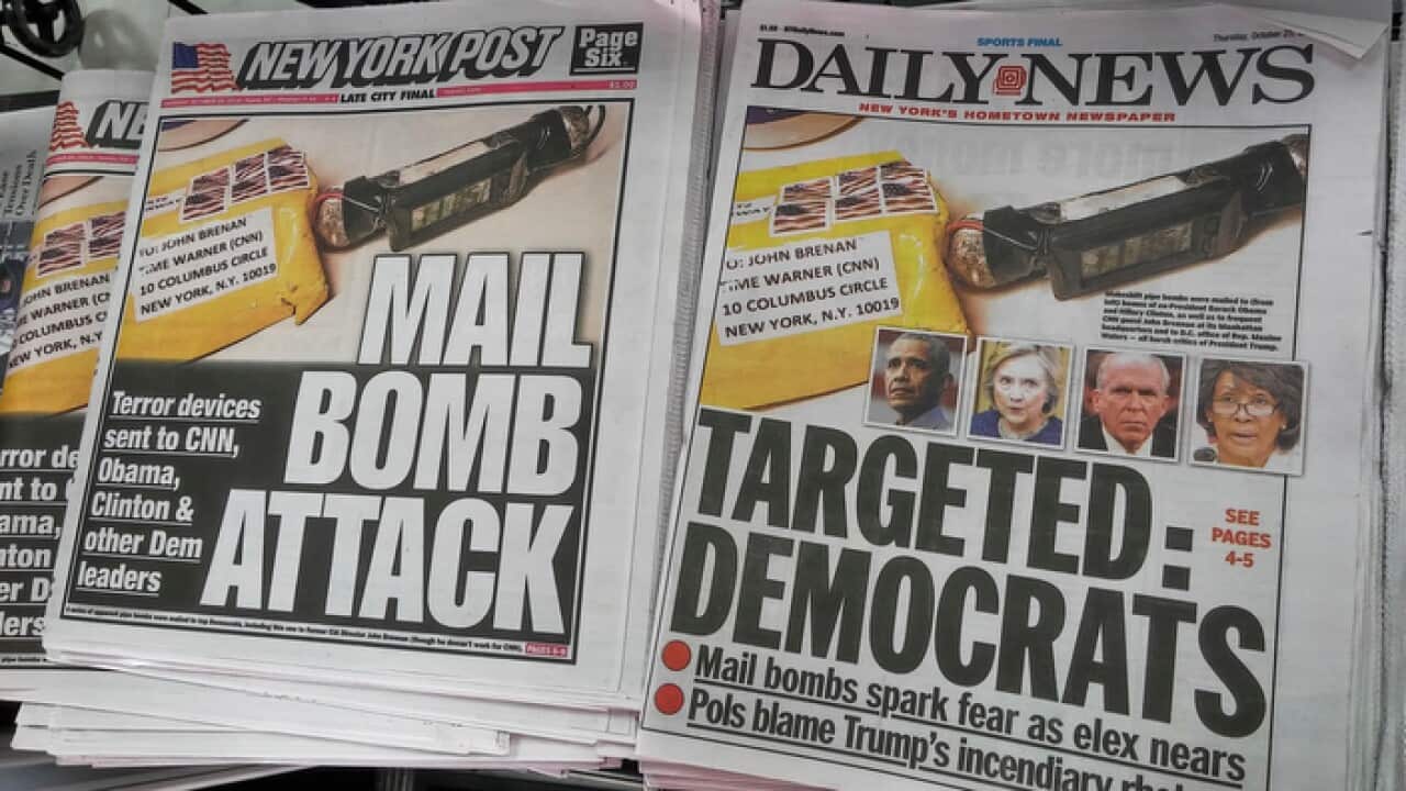 Headlines of the New York Daily News and Post newspapers