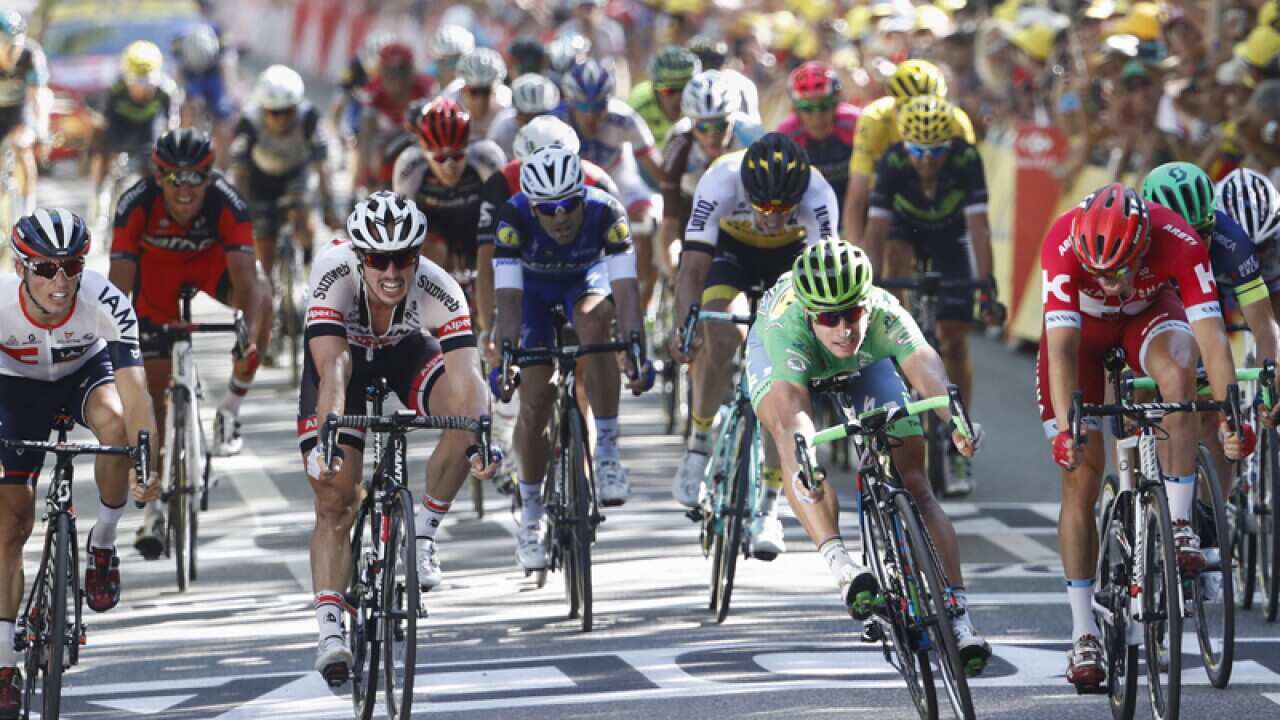 The Tour de France cycling race