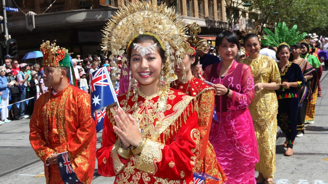 Members of Melbourne's Indonesian community join the Australia Day parade in Melbourne - AAP.jpg
