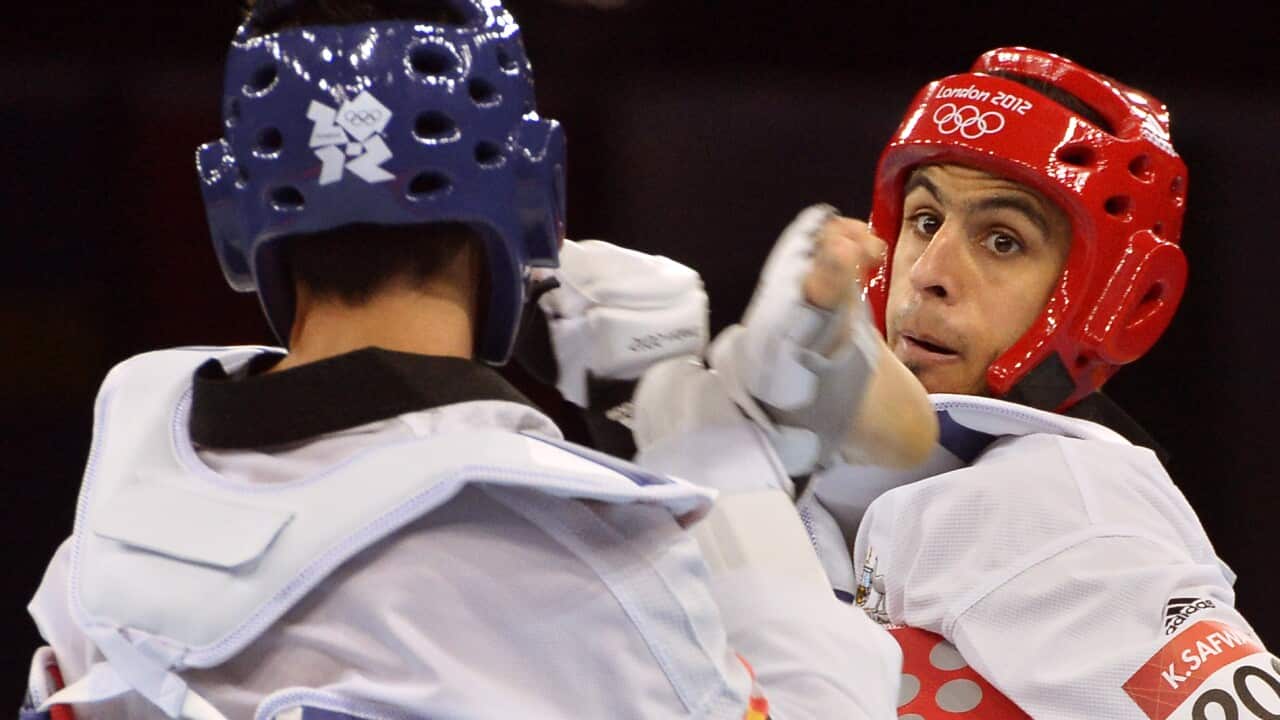 Australia's Safwan Khalil competing at the London 2012 Games