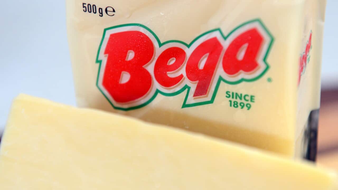 A block of Bega Cheese