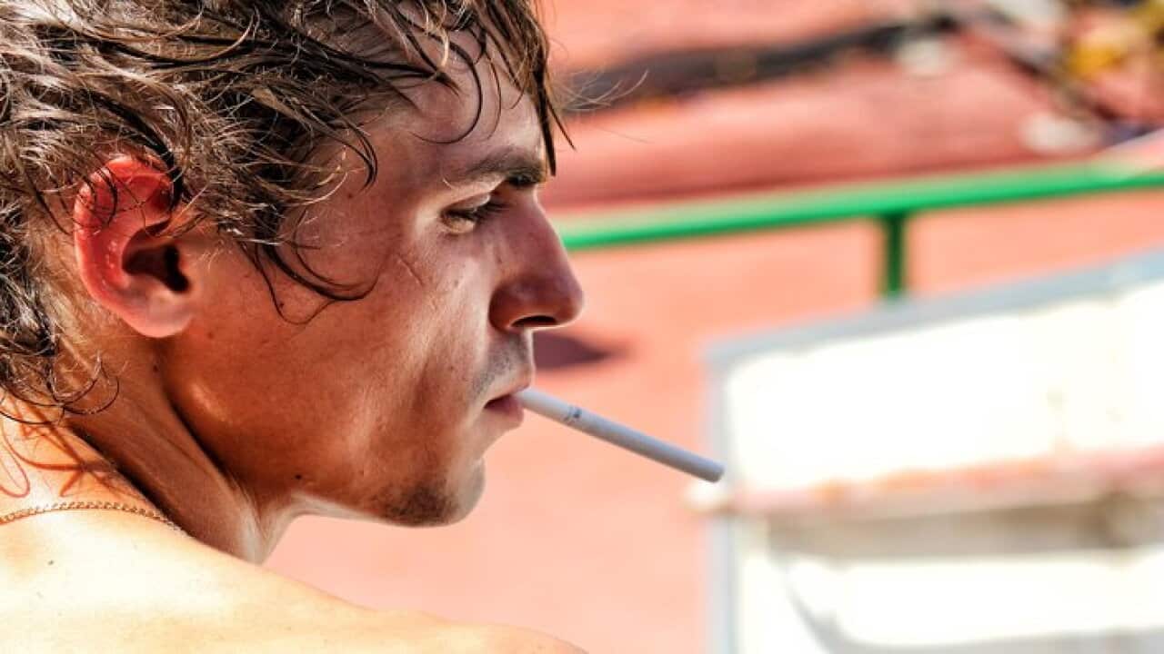 Man with cigarette