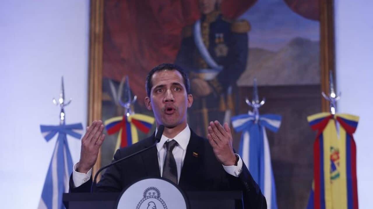 Venezuela's self-proclaimed interim president Juan Guaido