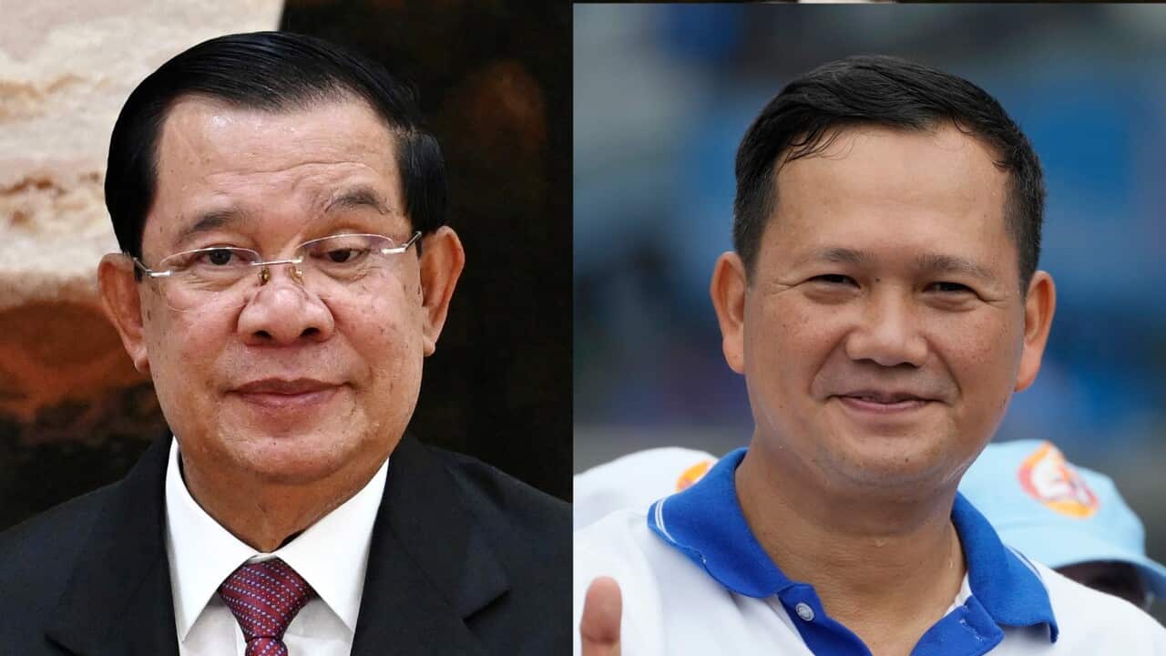 Hun Sen and Hun Manet