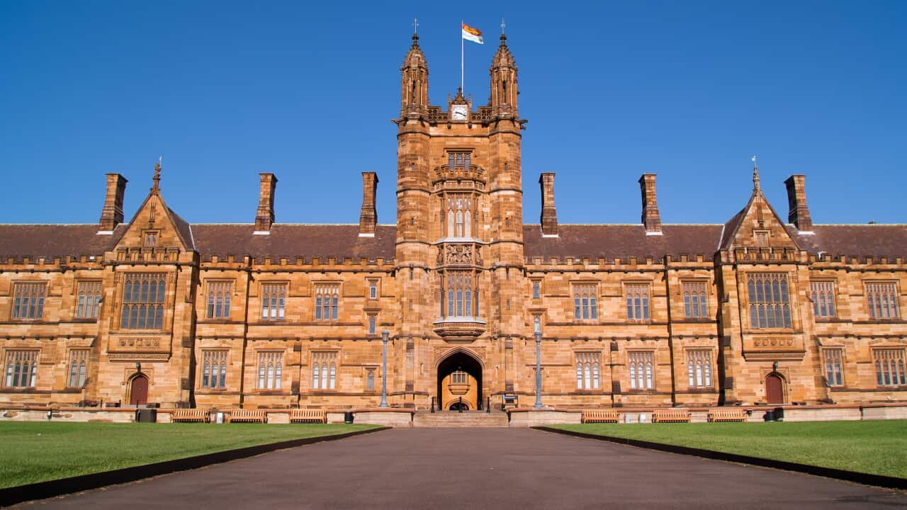 Main quadrangle of the University of Sydney, Australia