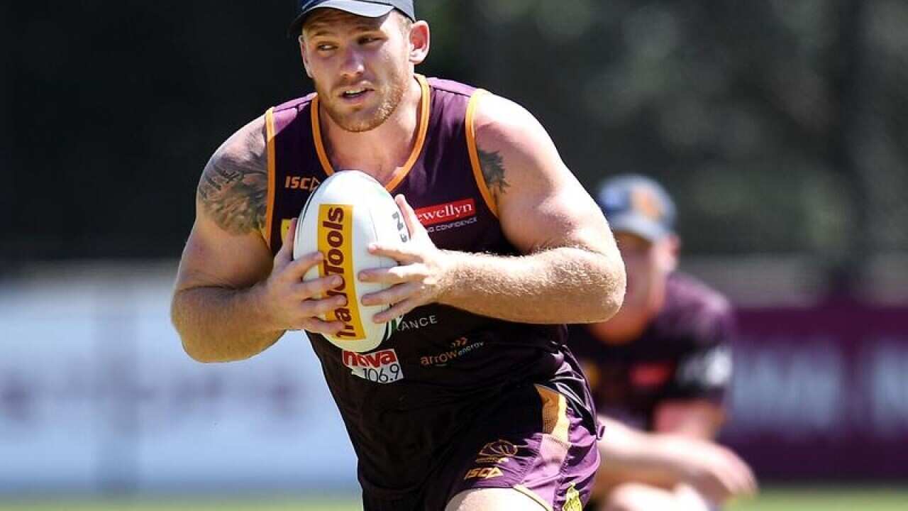Brisbane Broncos player Matt Lodge.