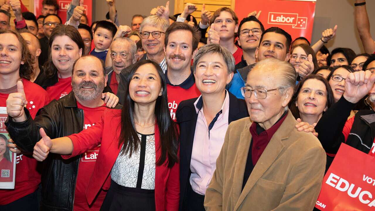 Labor candidate for Chisholm, Jennifer Yang and Penny Wong